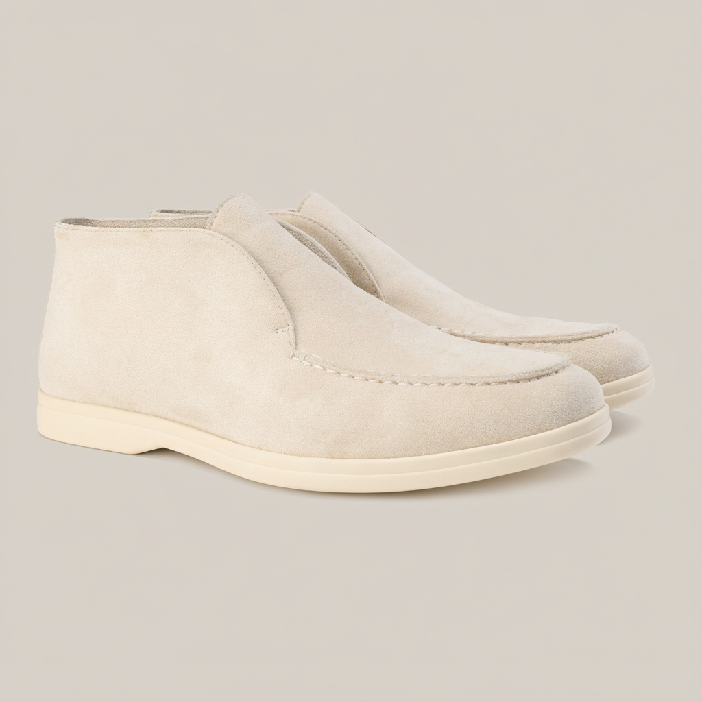 Isaac Men's Suede Loafers - back view
