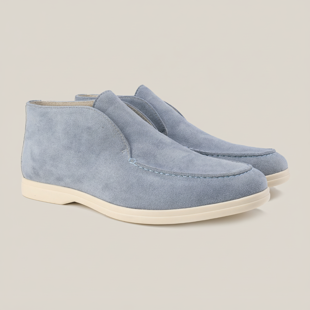 Isaac Men's Suede Loafers - full-length view
