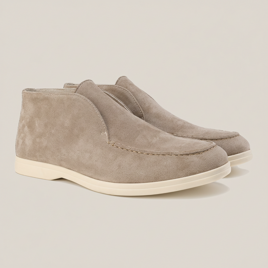 Isaac Men's Suede Loafers - styled view