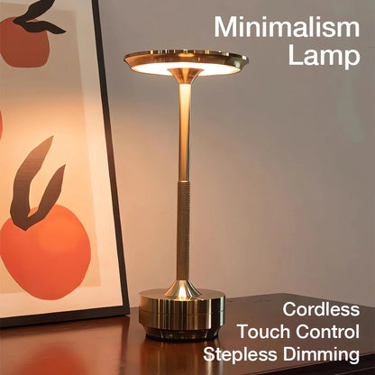 Aspen LED Rechargeable Table Lamp - fabric and finish detail