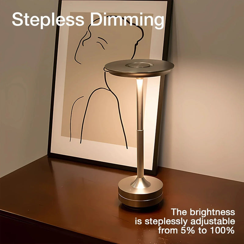 Aspen LED Rechargeable Table Lamp - back view