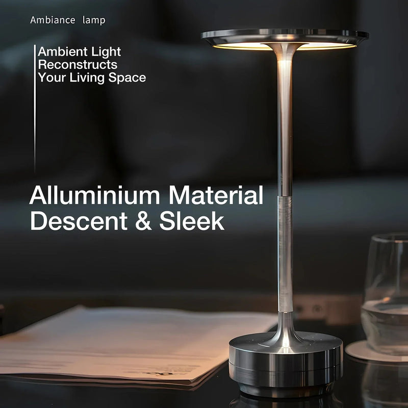 Aspen LED Rechargeable Table Lamp - close-up detail