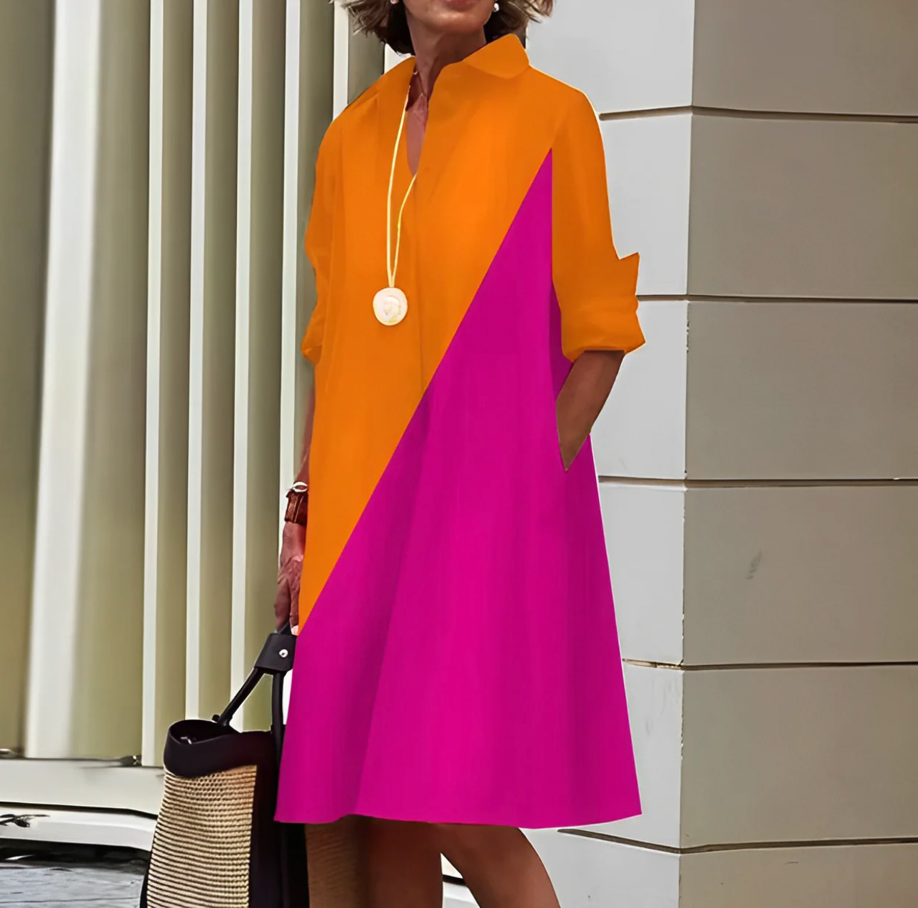 Rosa Women's Midi Dress - back view