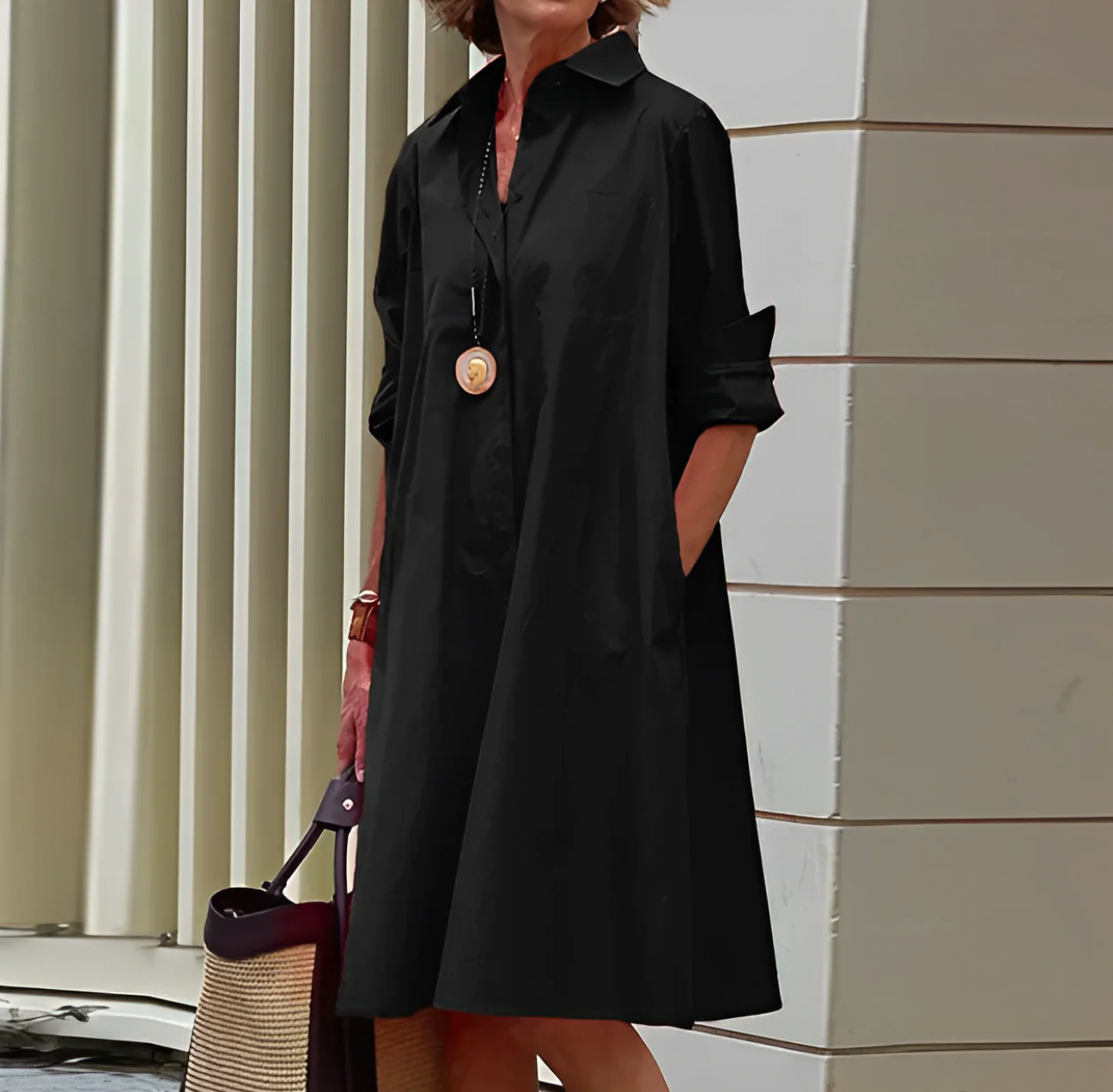 Rosa Women's Midi Dress - styled view