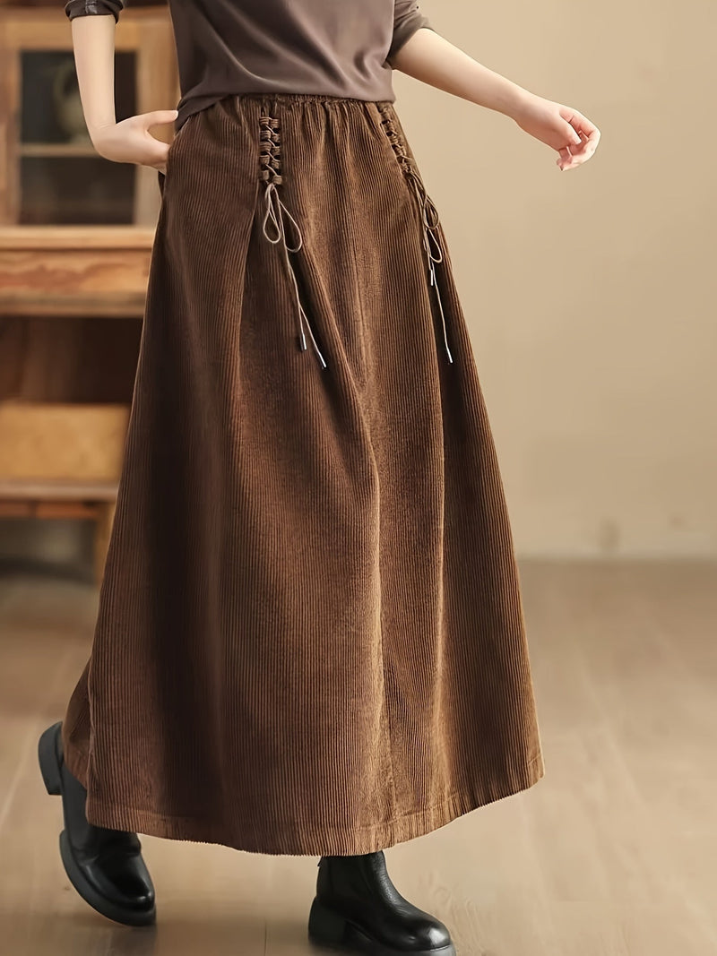 Nora Women's Skirt - fabric and finish detail