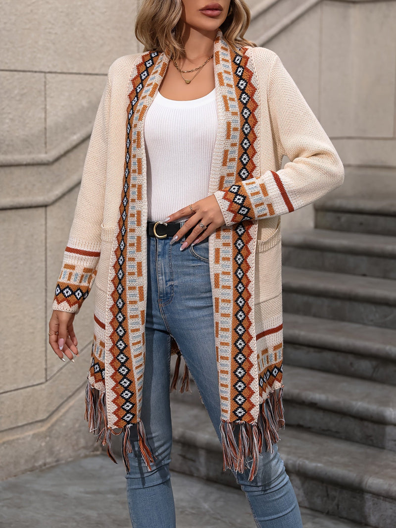 Liana Women's Cardigan | Fringe, Knit
