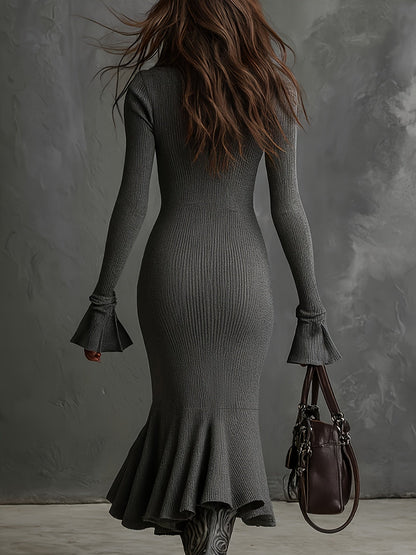 Tamsin Women's Ribbed Knit Dress - styled view