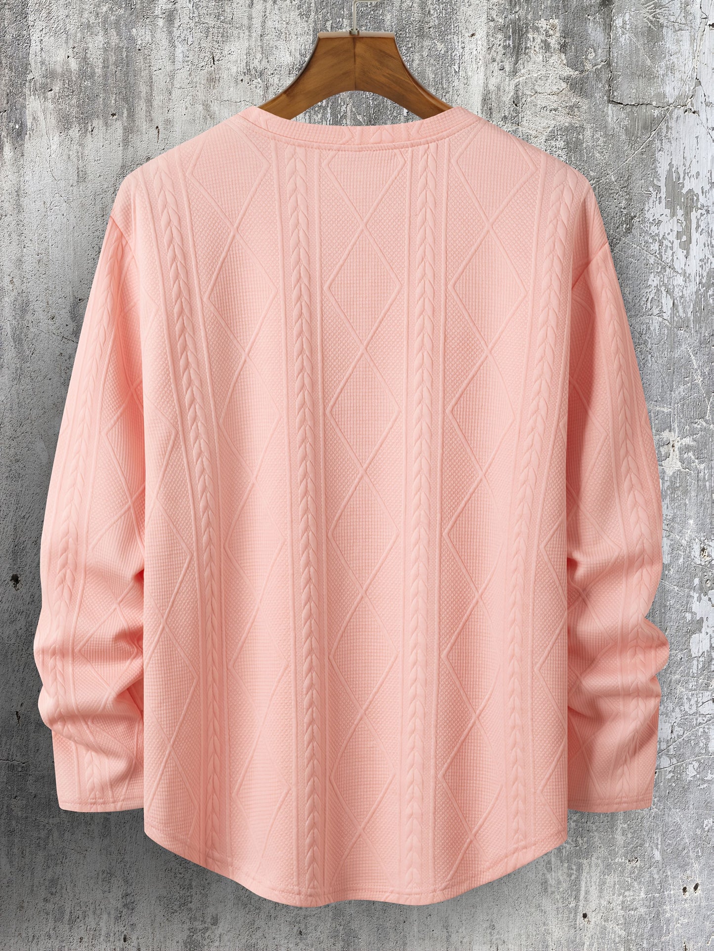 Ava Women's Cable Knit Knit Crewneck - styled view