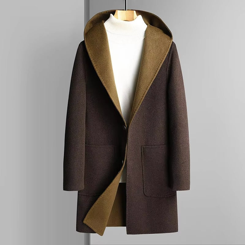 Ulric Men's Trench Coat - flat lay