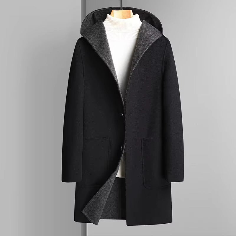 Ulric Men's Trench Coat - back view