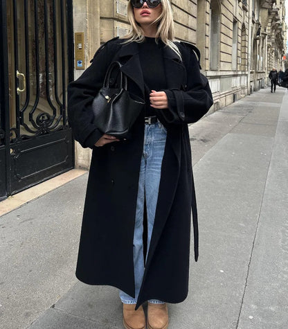 Juno Women's Trench Coat - close-up detail
