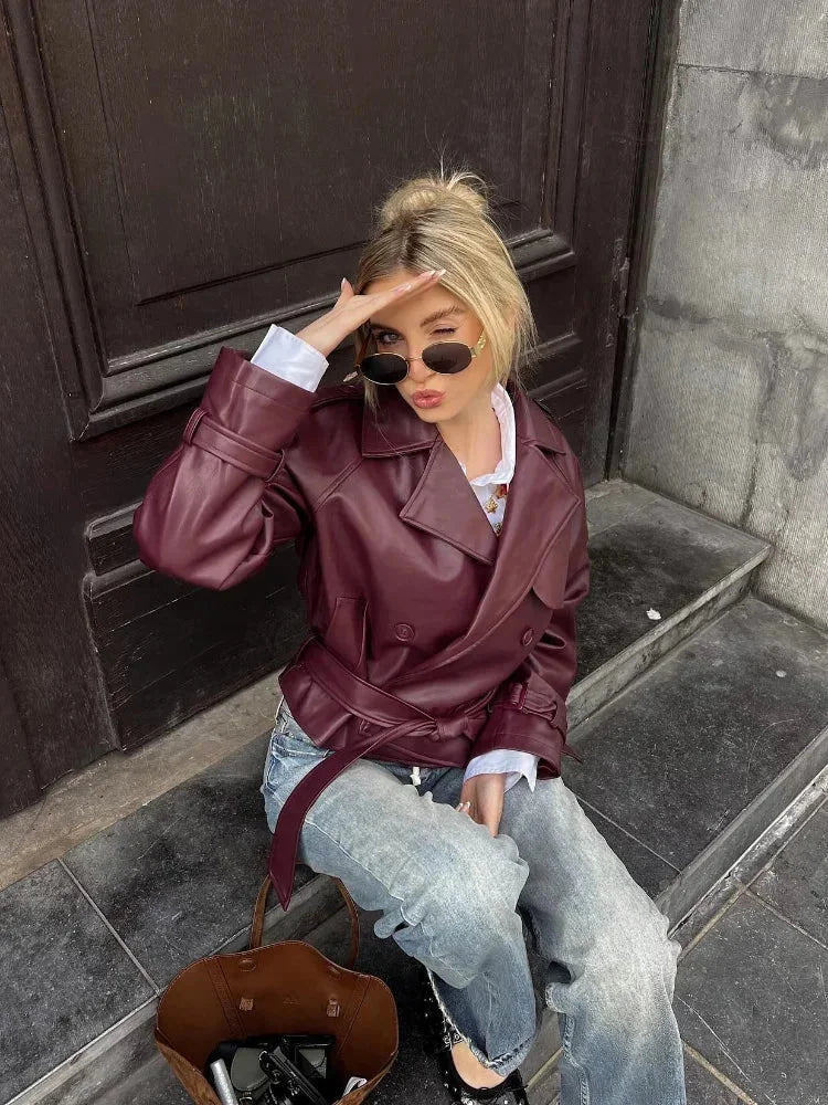 Ruby Women's Trench Coat - styled view