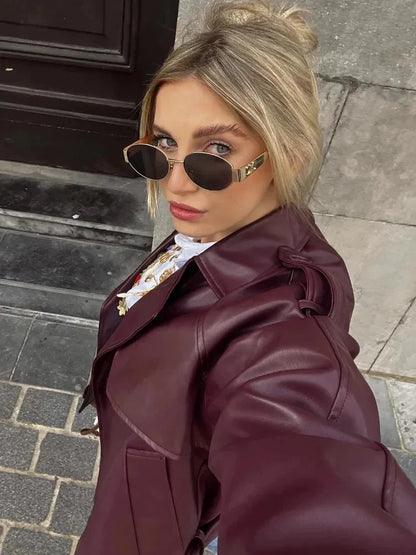 Ruby Women's Trench Coat - close-up detail