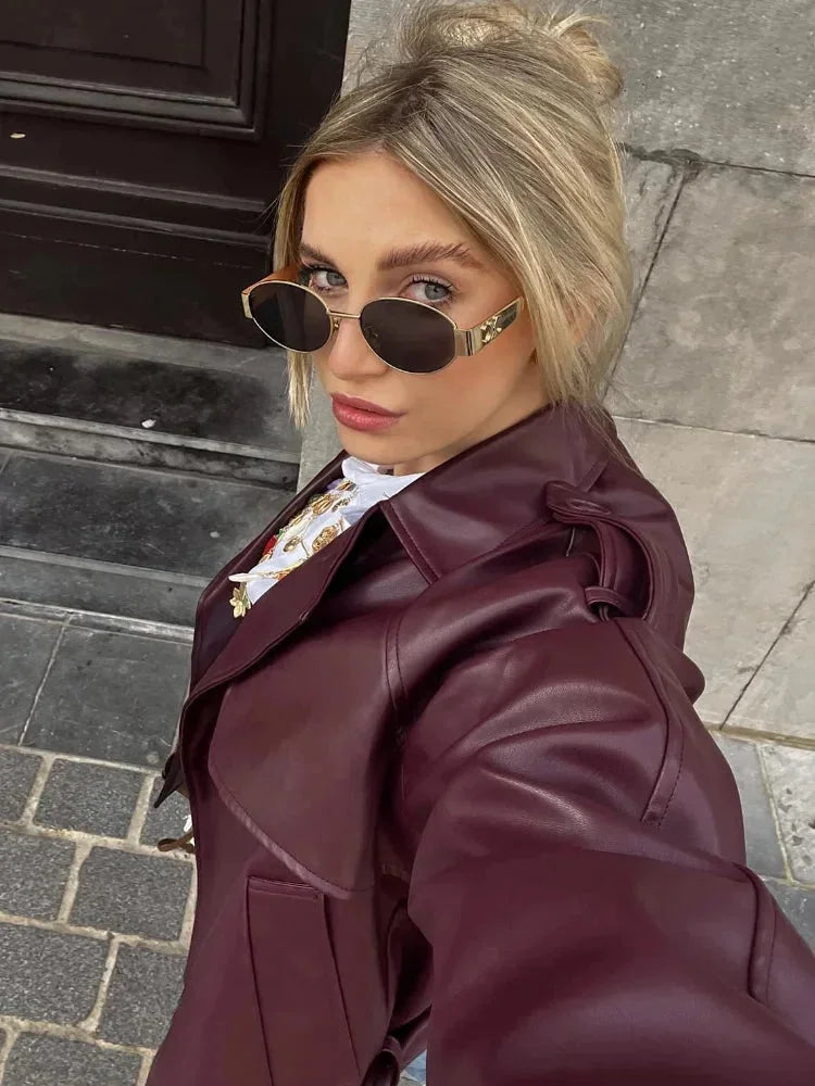 Ruby Women's Trench Coat - close-up detail