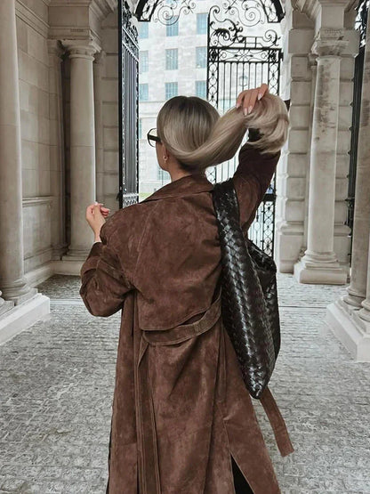 Lila Women's Trench Coat - back view
