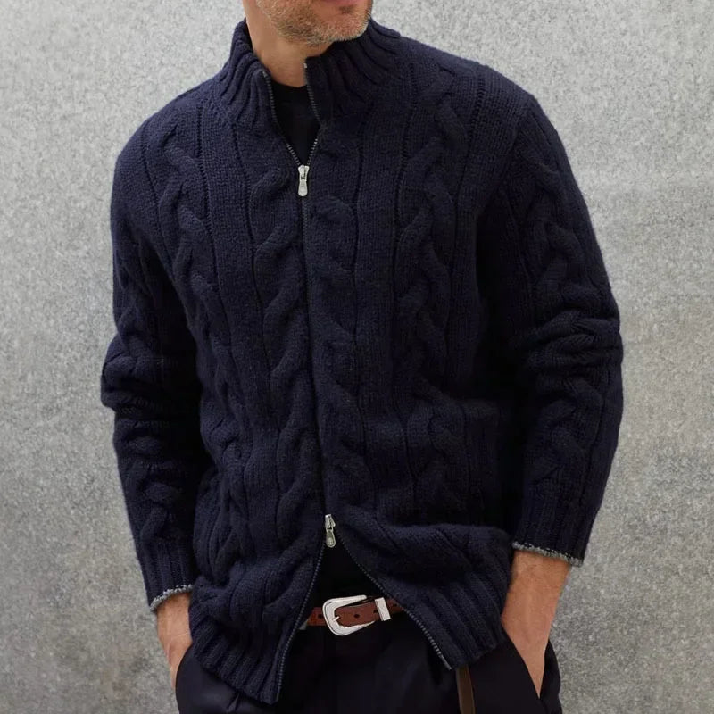 Casper Men's Cable Knit Sweater - front view