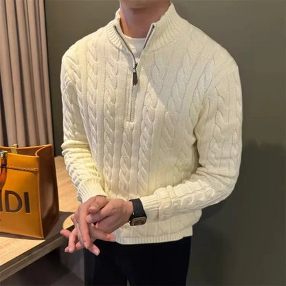 Casper Men's Cable Knit Sweater - back view