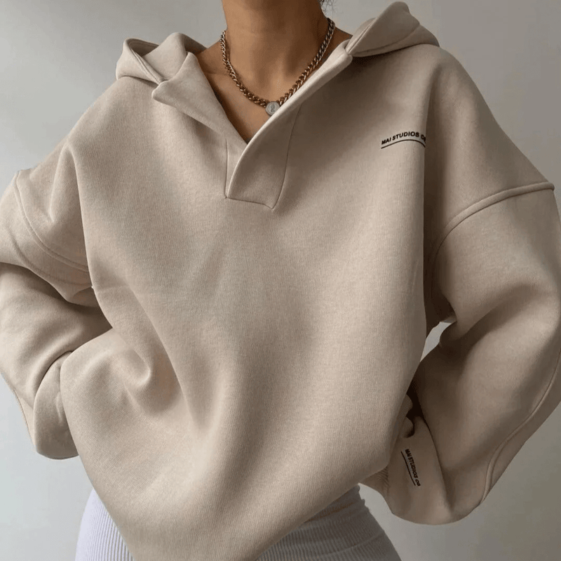 Ottilie Women's Oversized Sweater - close-up detail