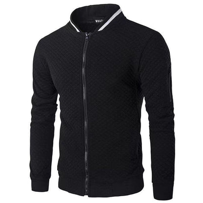 Arlo Men's Plaid Cardigan - styled view