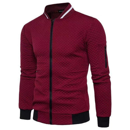 Arlo Men's Plaid Cardigan - full-length view