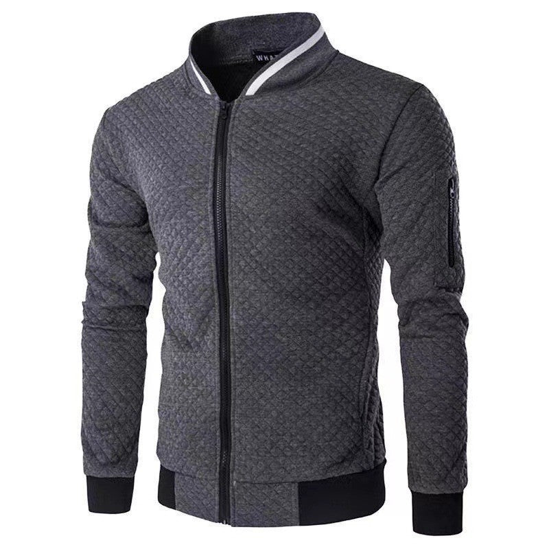 Arlo Men's Plaid Cardigan - front view