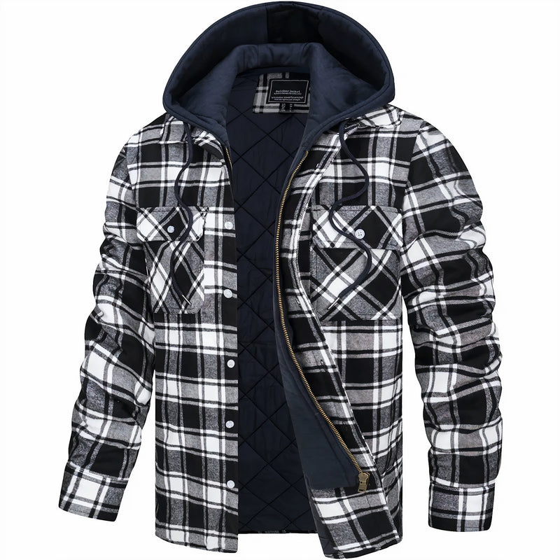Orson Men's Plaid Jacket - back view