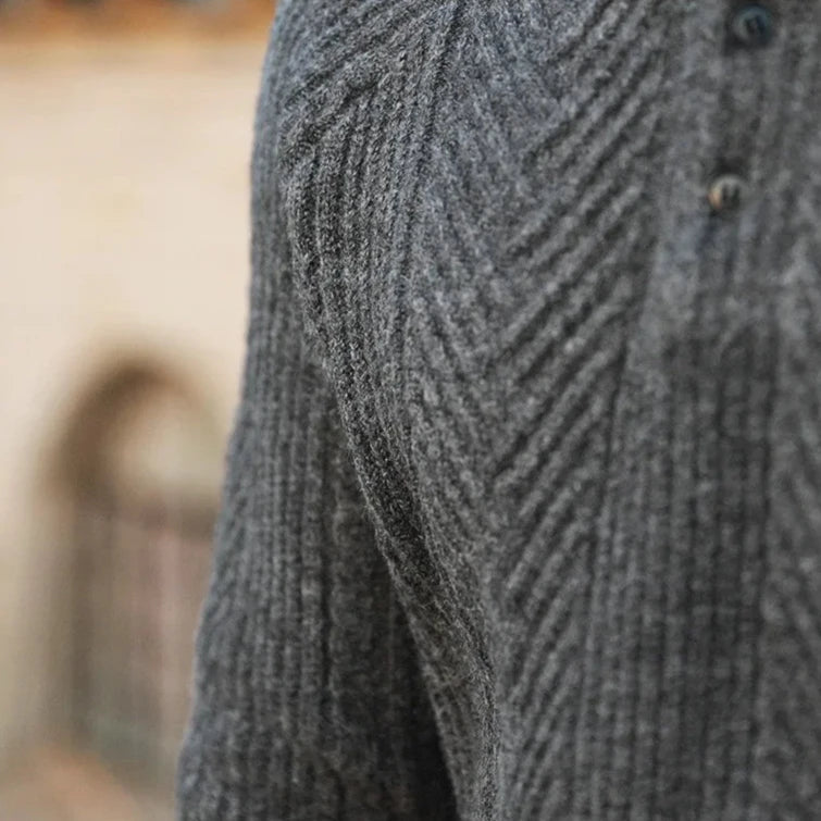 Ellis Men's Zip Polo - styled view