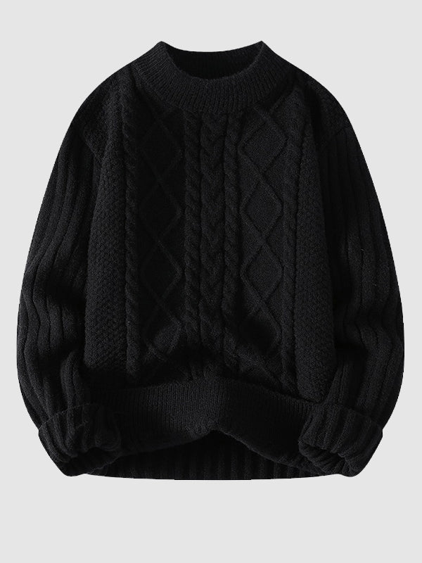 Kester Men's Cable Knit Sweater - back view