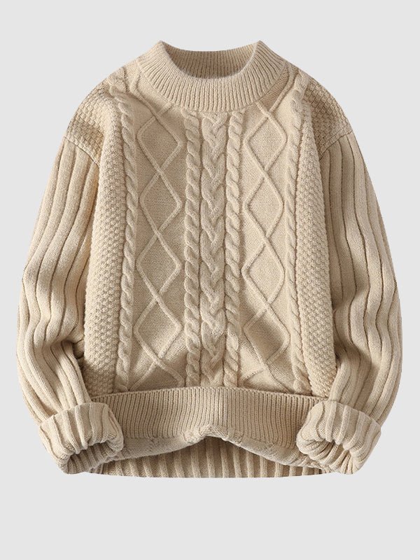 Kester Men's Cable Knit Sweater - full-length view