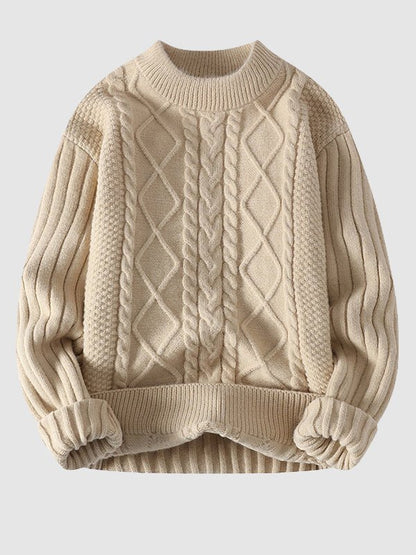 Kester Men's Cable Knit Sweater - full-length view
