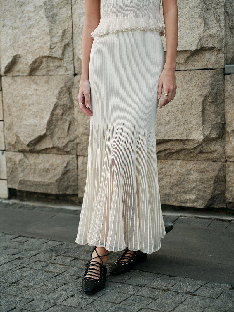 Wren Women's Pleated Skirt - styled view