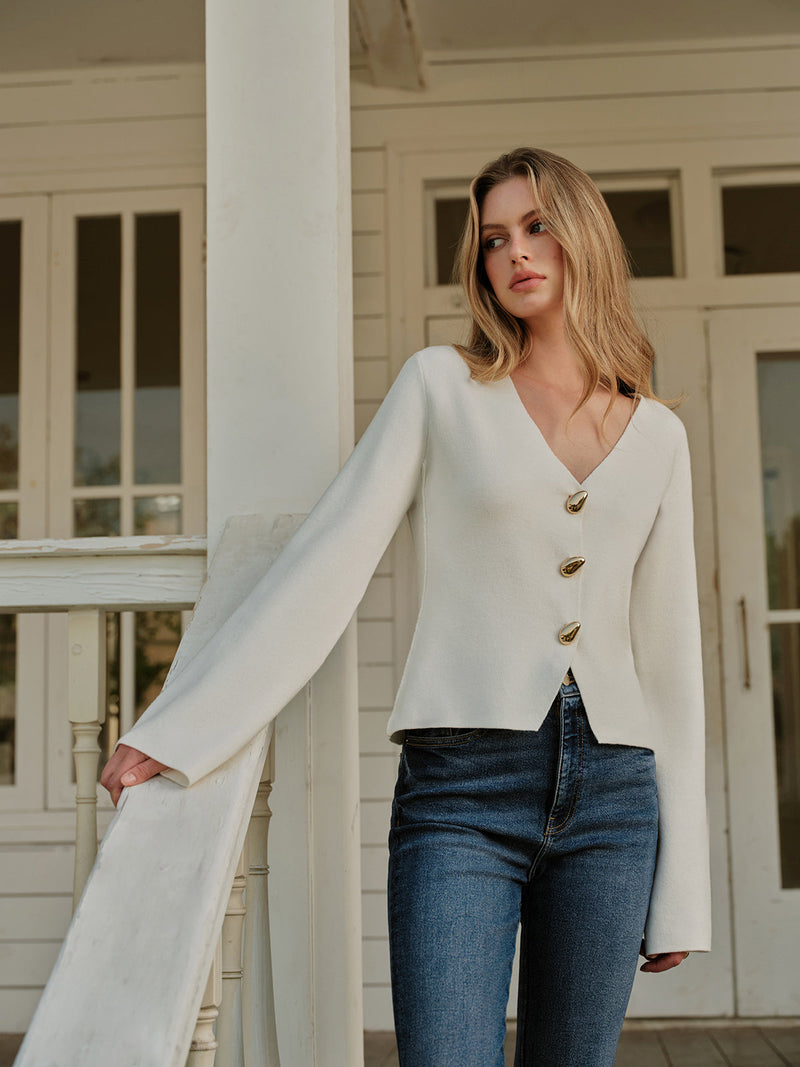 Noor Women's Cardigan - front view