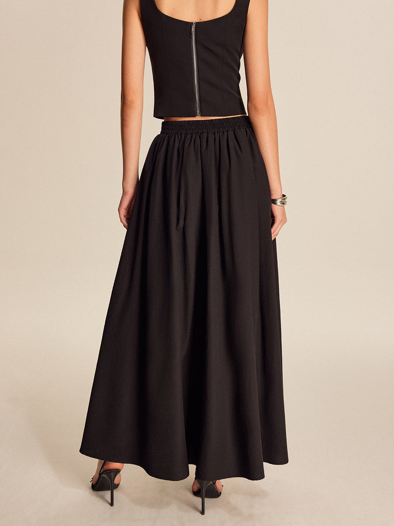 Rosa Women's Pleated Skirt - back view