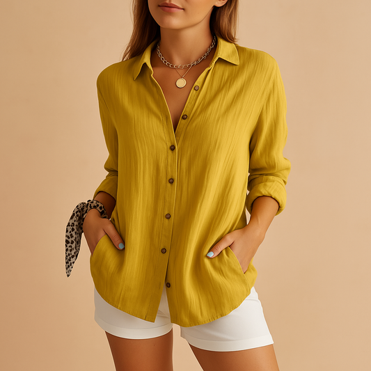 Genevieve Women's Blouse - styled view