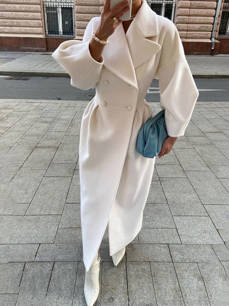 Jolie Women's Trench Coat | Wool, Long Sleeve