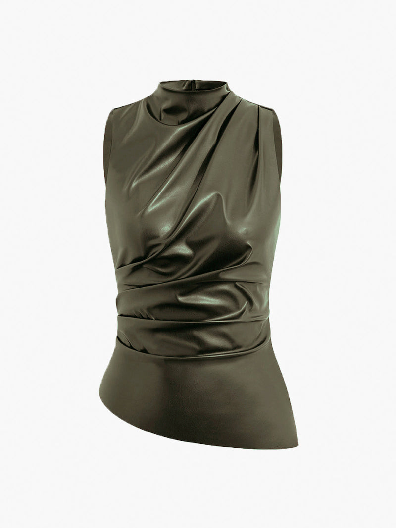 Sophie Women's Pleated Tank Top - front view