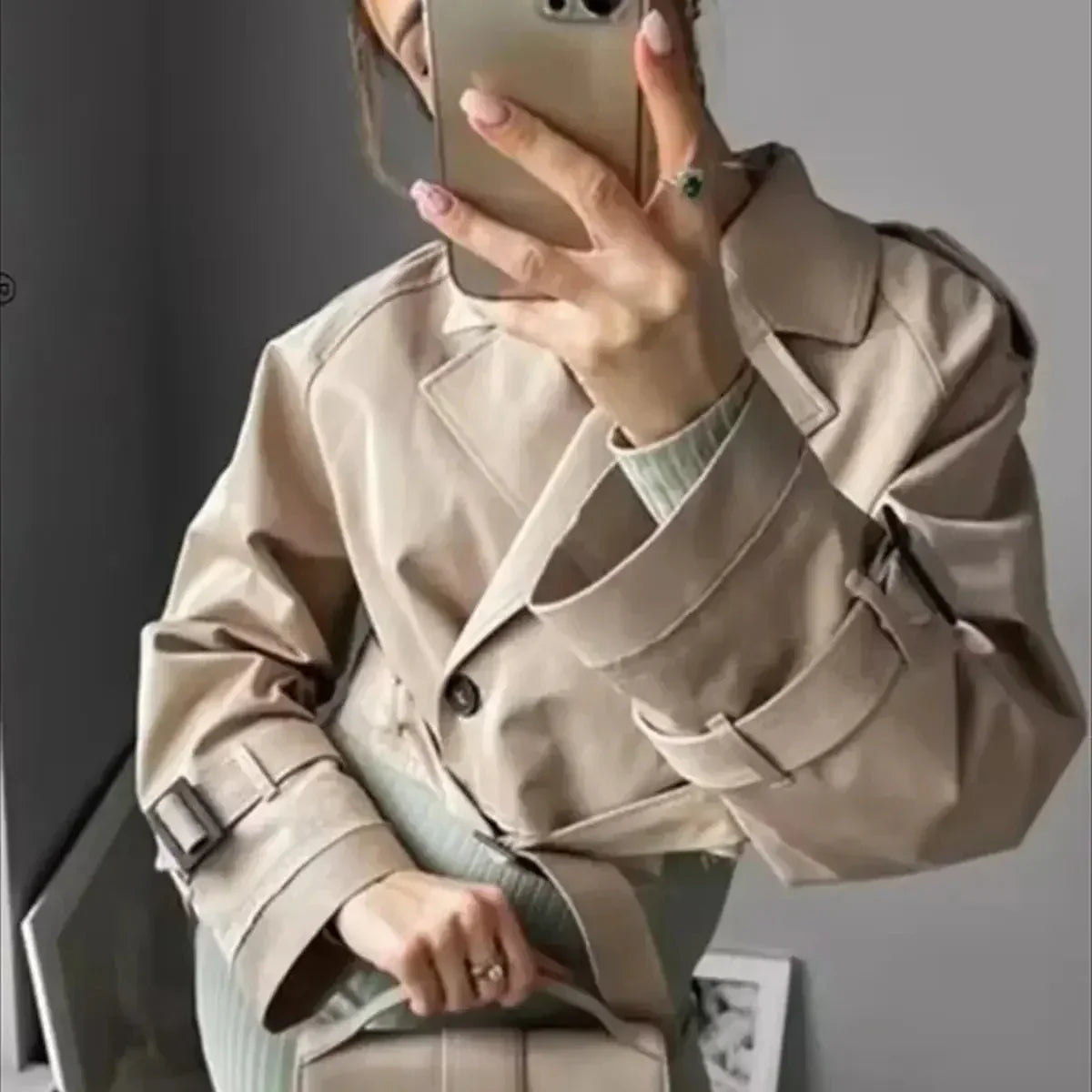 Iris Women's Trench Coat - styled view