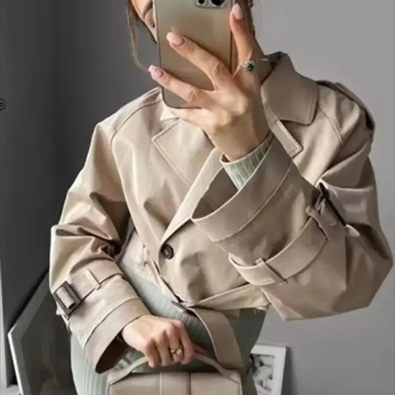 Iris Women's Trench Coat - styled view