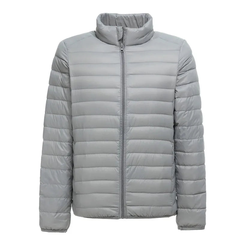 Silas Men's Puffer Jacket - styled view