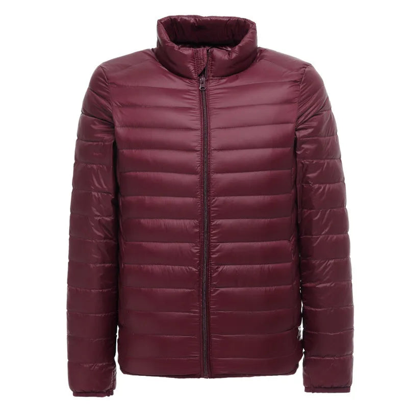 Silas Men's Puffer Jacket - fabric and finish detail