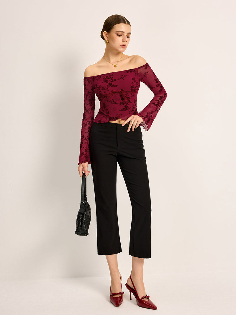 Winona Women's Floral T-shirt - back view