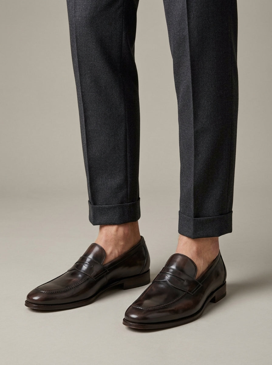 Yves Men's Loafers - fabric and finish detail