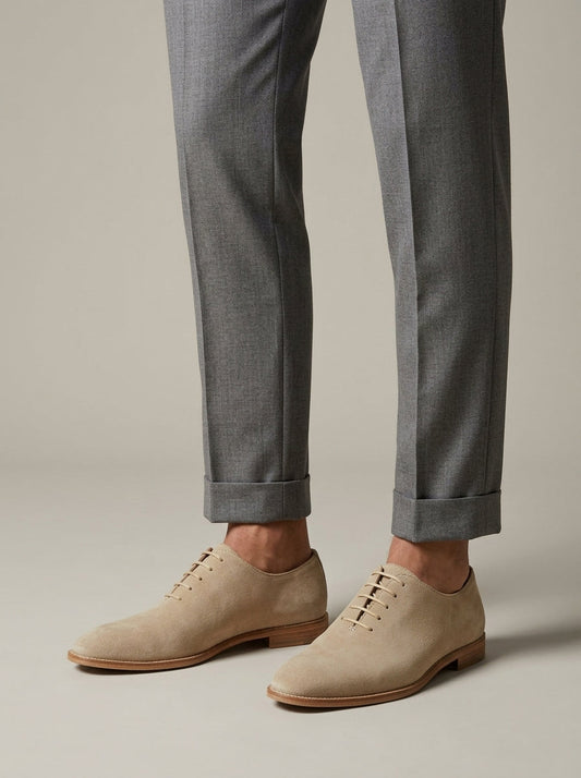 Reuben Men's Suede Oxfords - front view