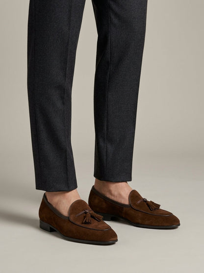 Caleb Men's Loafers - fabric and finish detail