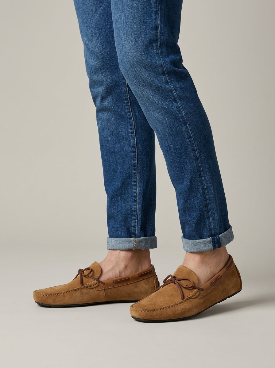 Hollis Men's Suede Loafers - front view