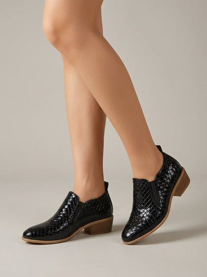 Dahlia Women's Block Heel Ankle Boots - front view