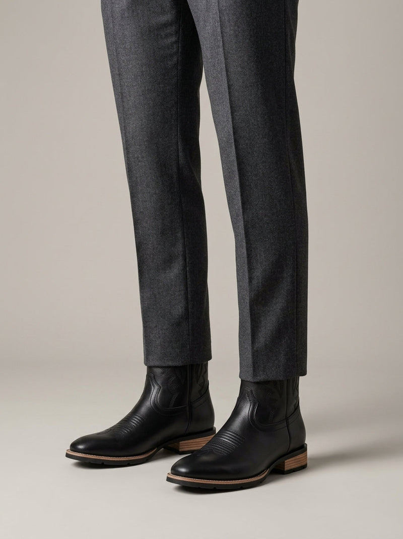Elias Men's Chelsea Boots - fabric and finish detail