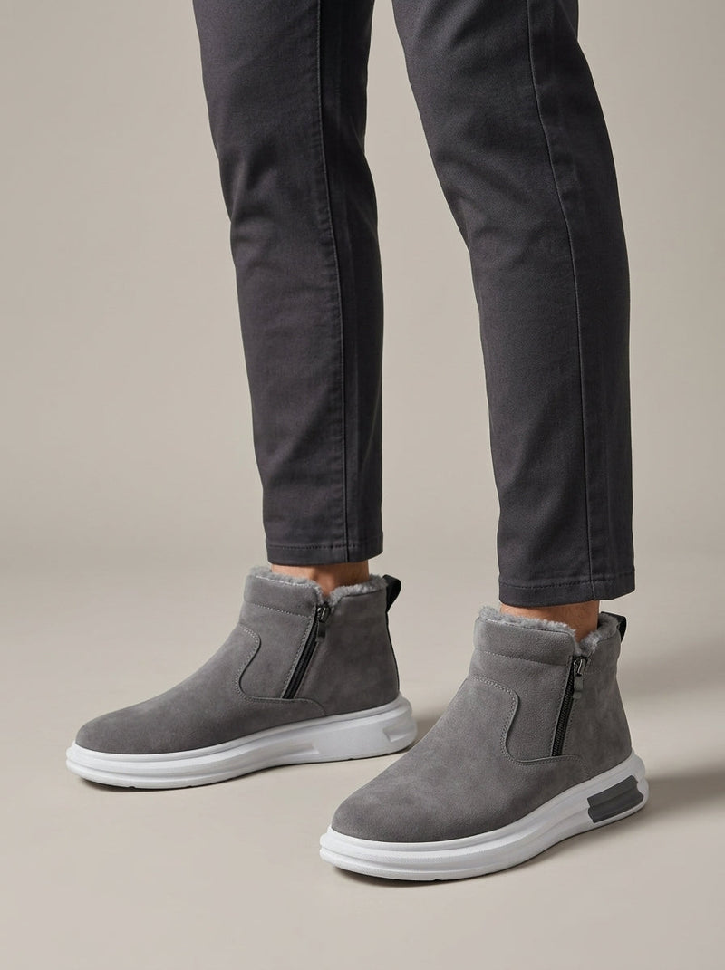 Zane Men's Ankle Boots | Flat, Zip