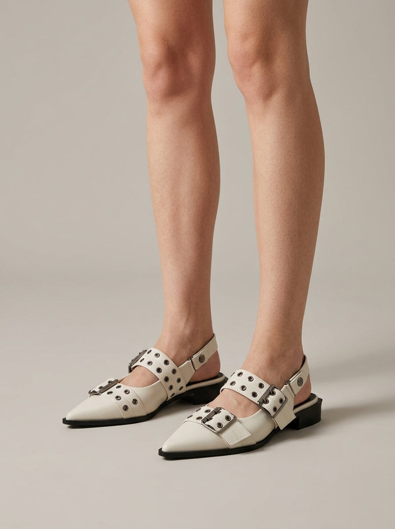 Sienna Women's Heels | Leather, Buckle