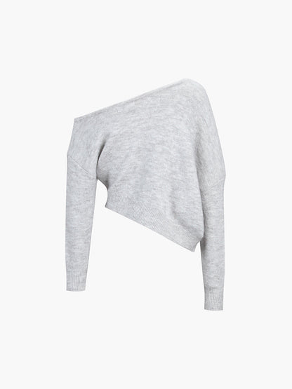 Vienna Women's Asymmetric Sweater - back view
